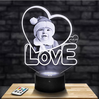 lampe coeur bébé