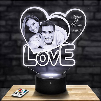 lampe coeur couple