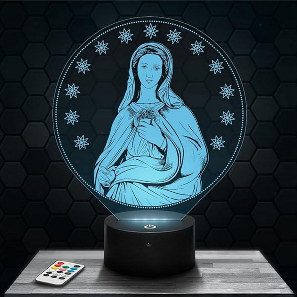 lampe vierge marie