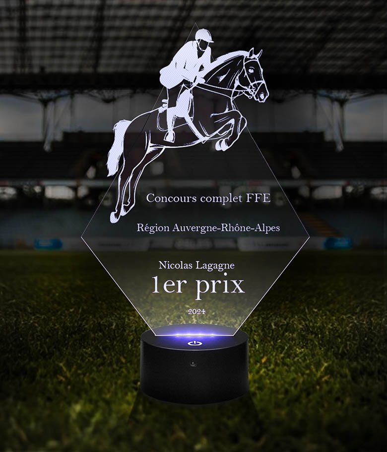 trophées sportif équitation